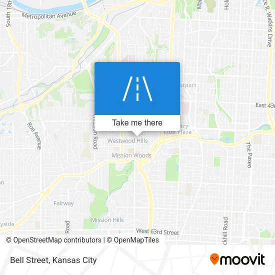 Mapa de Bell Street