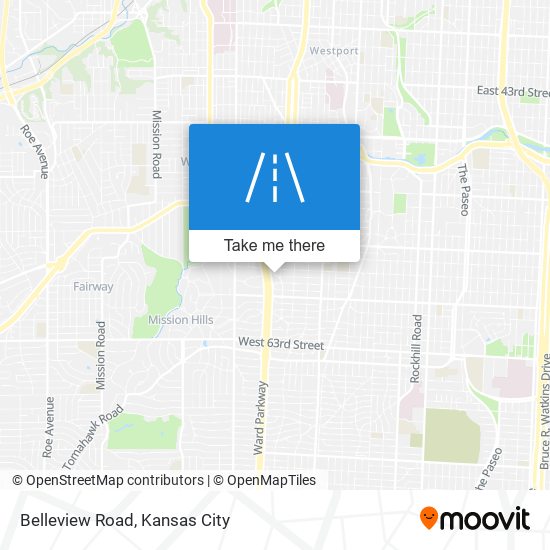 Belleview Road map