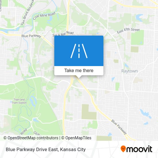 Blue Parkway Drive East map