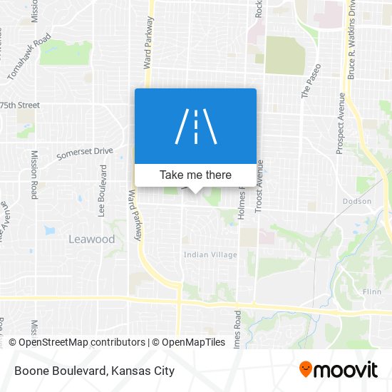 Boone Boulevard map