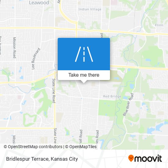 Bridlespur Terrace map