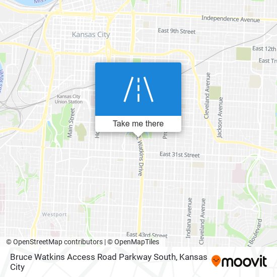 Mapa de Bruce Watkins Access Road Parkway South