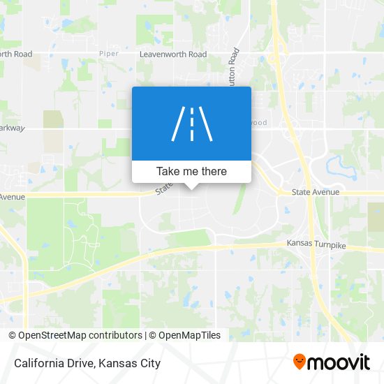 Mapa de California Drive