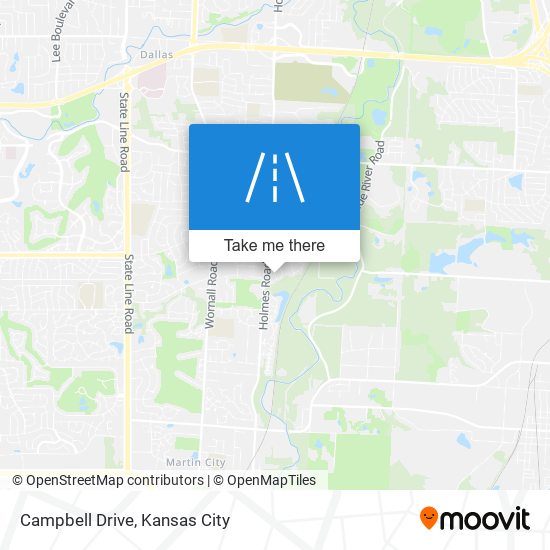 Campbell Drive map