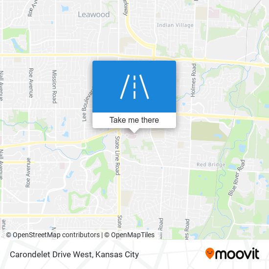 Carondelet Drive West map