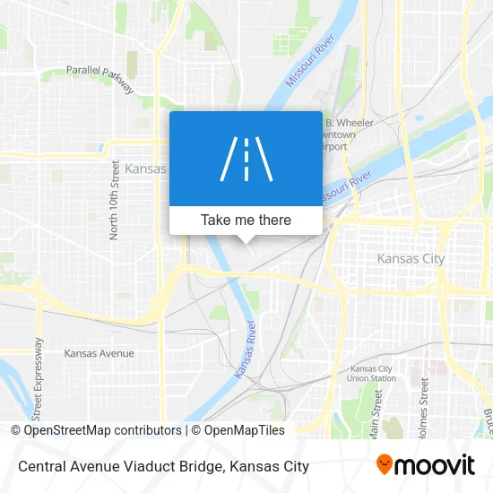Central Avenue Viaduct Bridge map