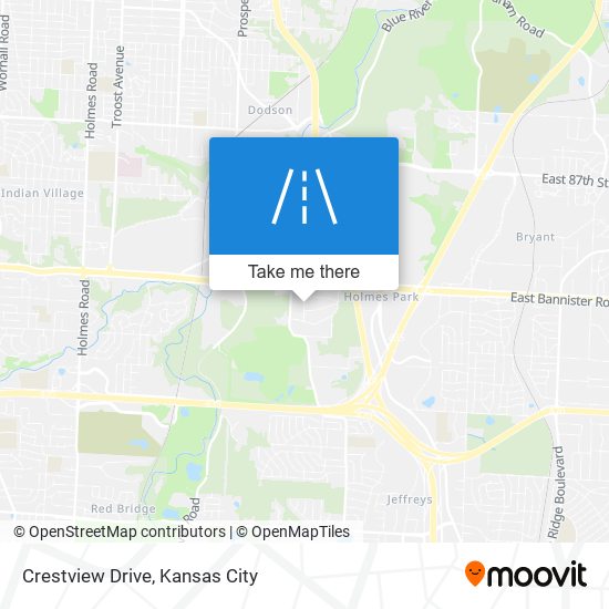 Crestview Drive map