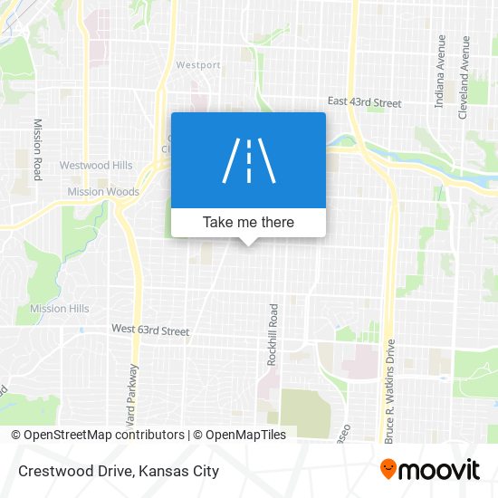 Mapa de Crestwood Drive