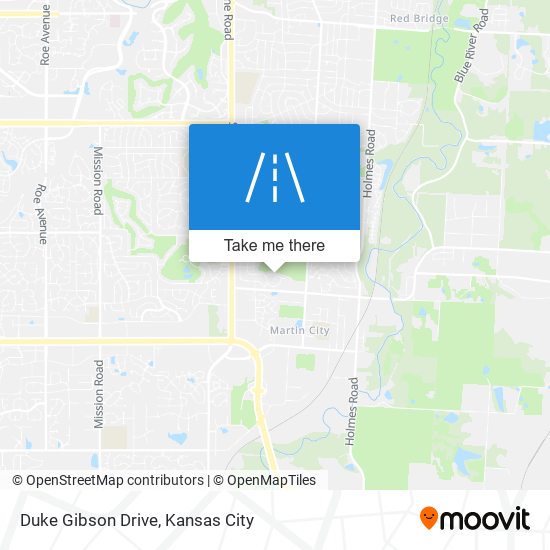 Duke Gibson Drive map