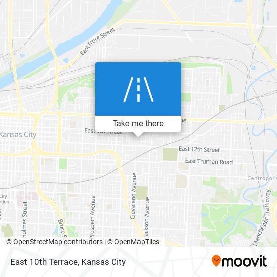 Mapa de East 10th Terrace