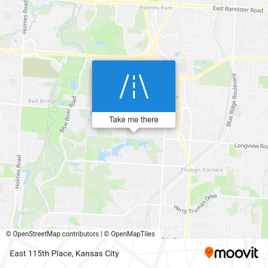 East 115th Place map