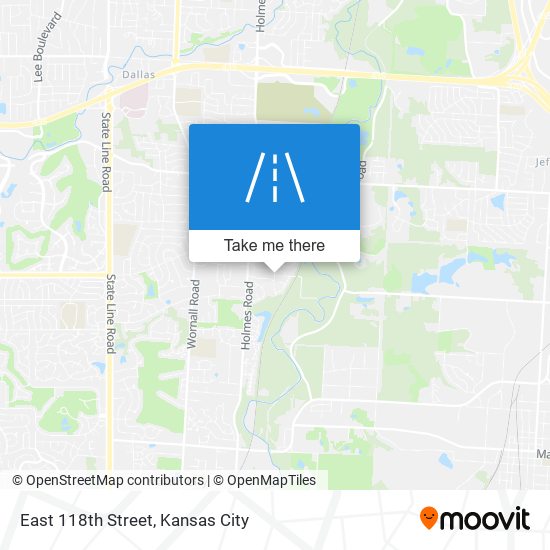 East 118th Street map