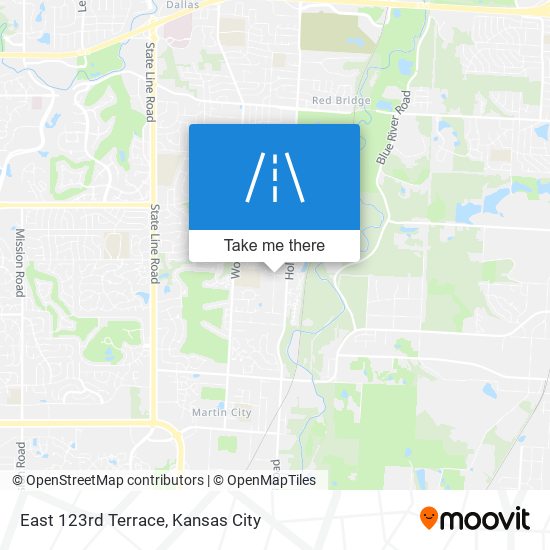 Mapa de East 123rd Terrace