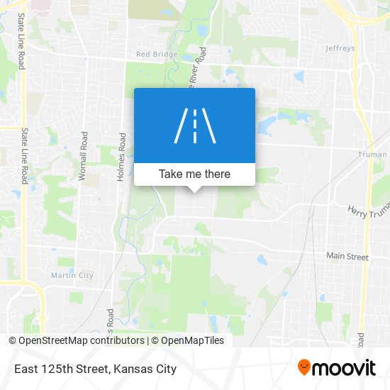 East 125th Street map