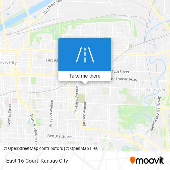 East 16 Court map