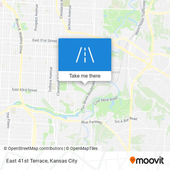 East 41st Terrace map