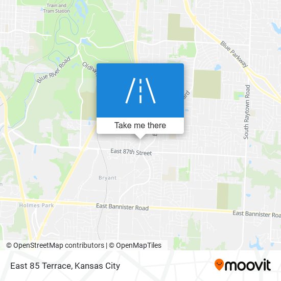 East 85 Terrace map