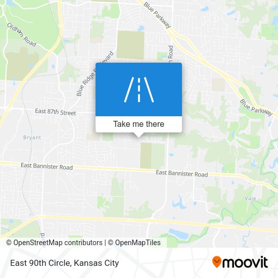 Mapa de East 90th Circle