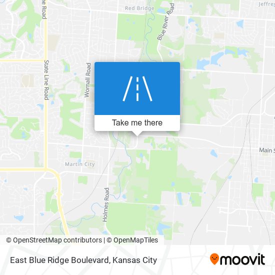 Mapa de East Blue Ridge Boulevard