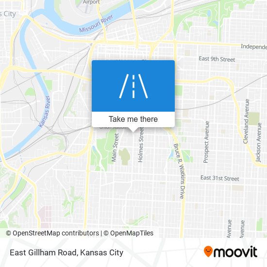 Mapa de East Gillham Road