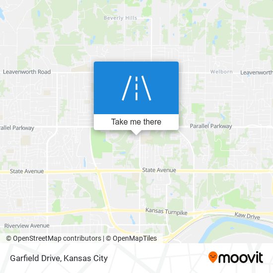 Garfield Drive map