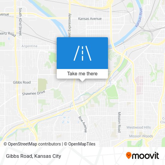 Mapa de Gibbs Road