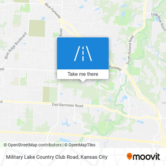 Military Lake Country Club Road map