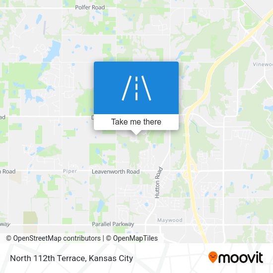 North 112th Terrace map