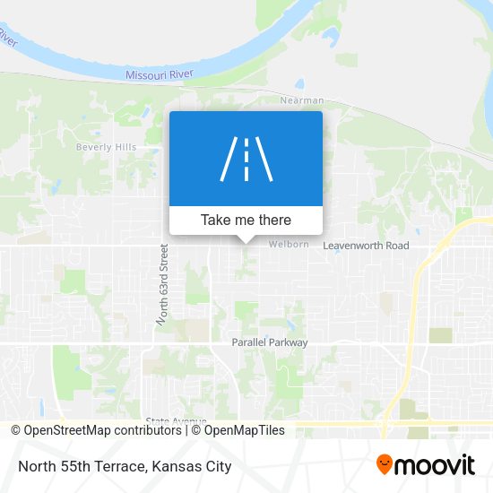 Mapa de North 55th Terrace