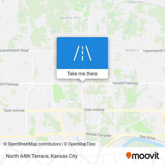 North 64th Terrace map