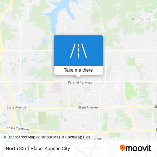 North 83rd Place map