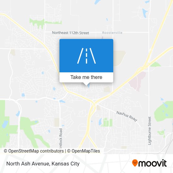 Mapa de North Ash Avenue
