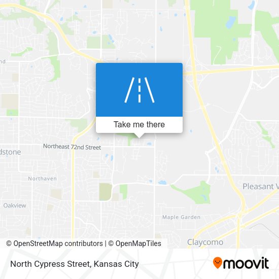 North Cypress Street map