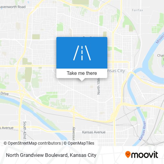 North Grandview Boulevard map