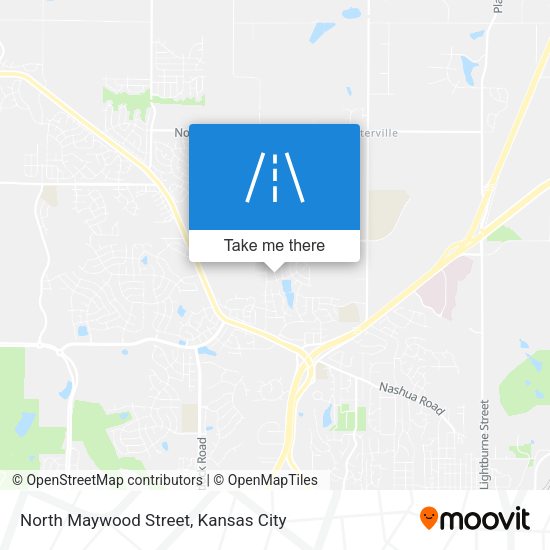 North Maywood Street map