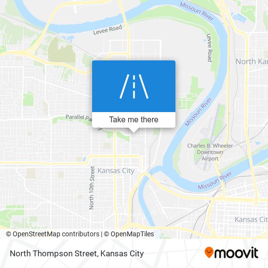 North Thompson Street map