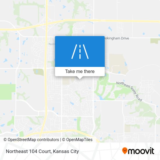 Northeast 104 Court map