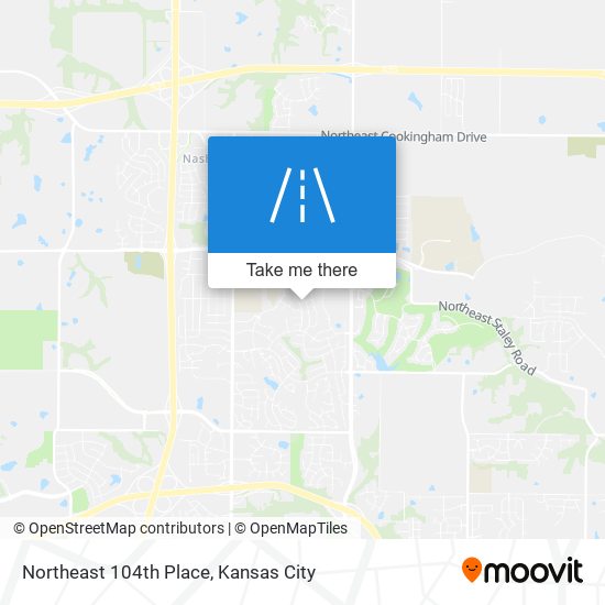 Northeast 104th Place map