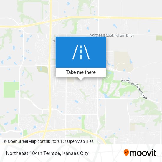 Northeast 104th Terrace map