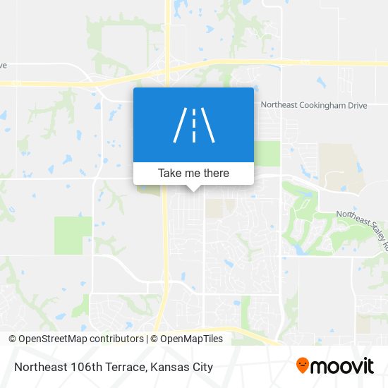 Mapa de Northeast 106th Terrace