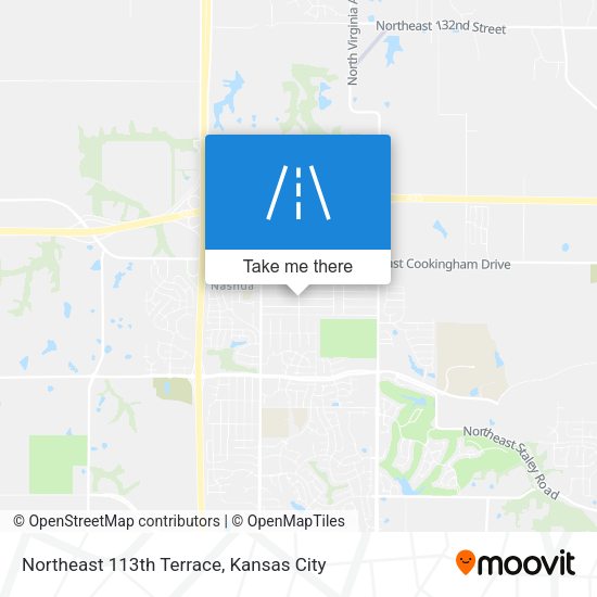 Northeast 113th Terrace map