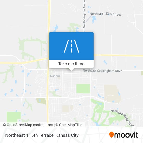 Northeast 115th Terrace map