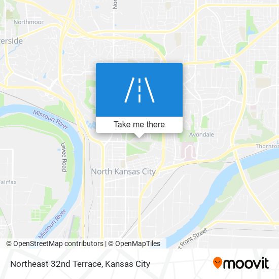 Northeast 32nd Terrace map