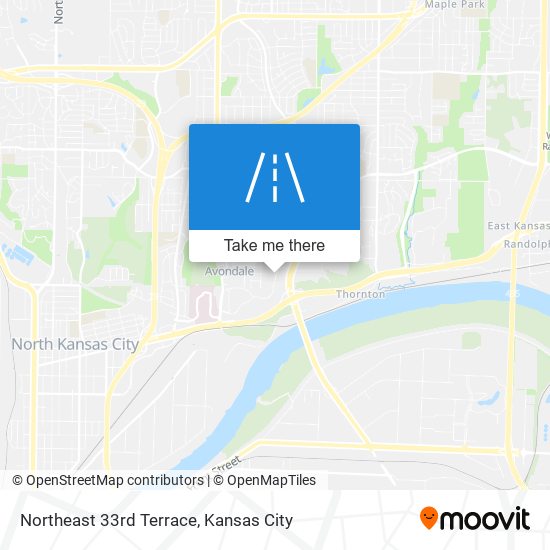 Northeast 33rd Terrace map