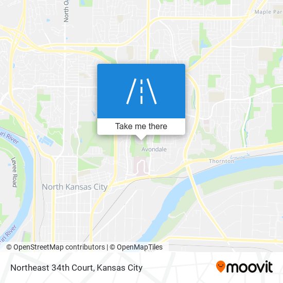 Northeast 34th Court map