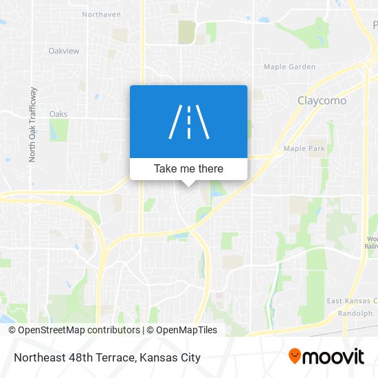 Northeast 48th Terrace map