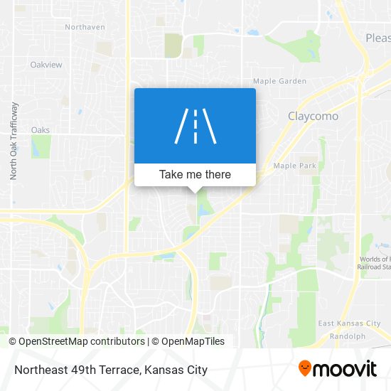 Northeast 49th Terrace map