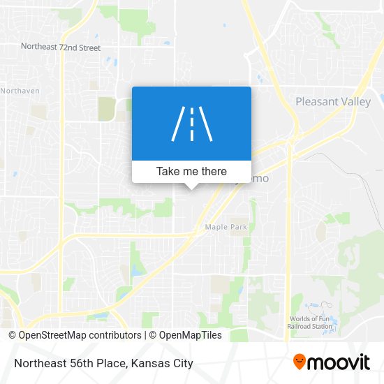 Northeast 56th Place map