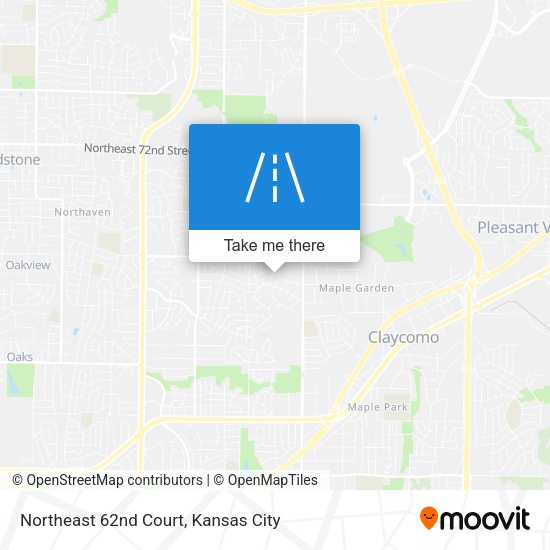 Northeast 62nd Court map