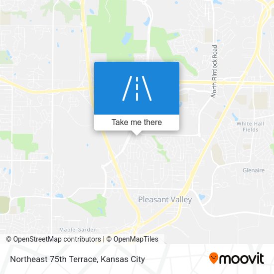 Northeast 75th Terrace map